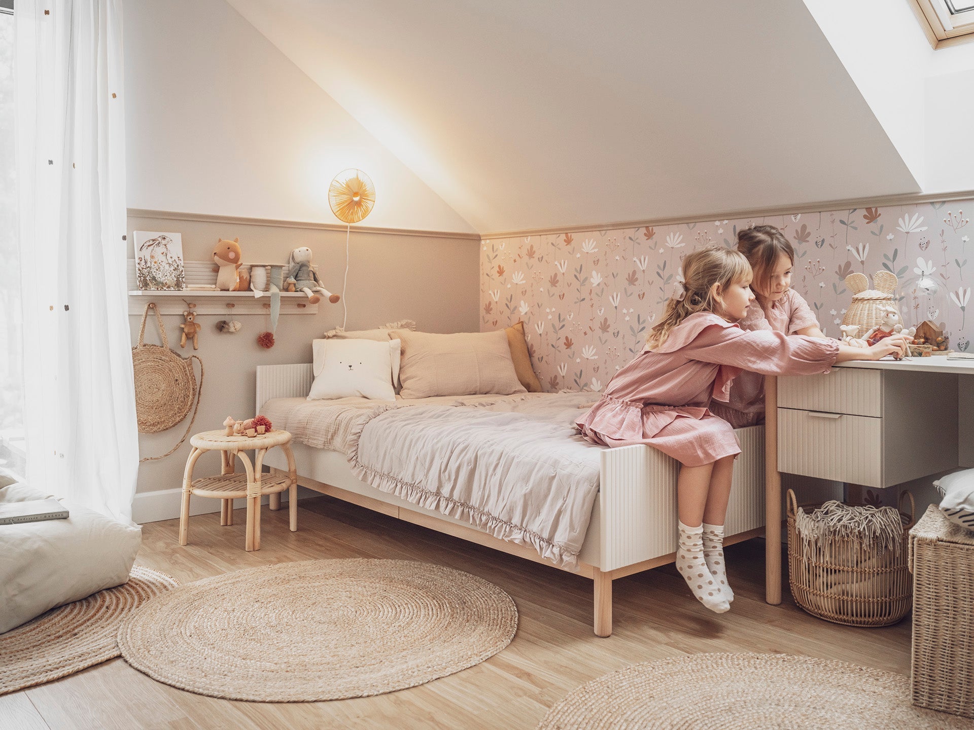 Maja wall shelf, Champagne color - Scandinavian Stories by Marton