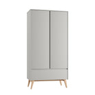 Saga 2-door wardrobe + 1 drawer wardrobe Grey color - Scandinavian Stories by Marton