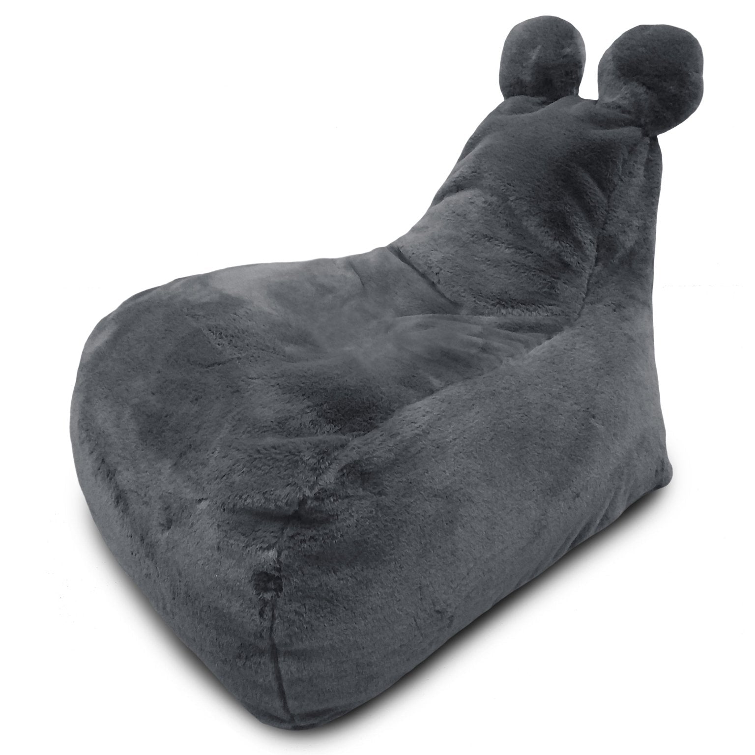 TEDDY S Bean Bag, Fur Dark Grey - Scandinavian Stories by Marton