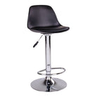 Trondheim Bar Chair - Bar Chair, PU leather, black, chrome legs
