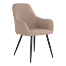Harbo Dining Chair - Dining Chair, bouclé, beige, black legs, HN1233