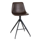 Monaco Counter Chair - Counter Chair, PU leather, brown, black legs, HN1227
