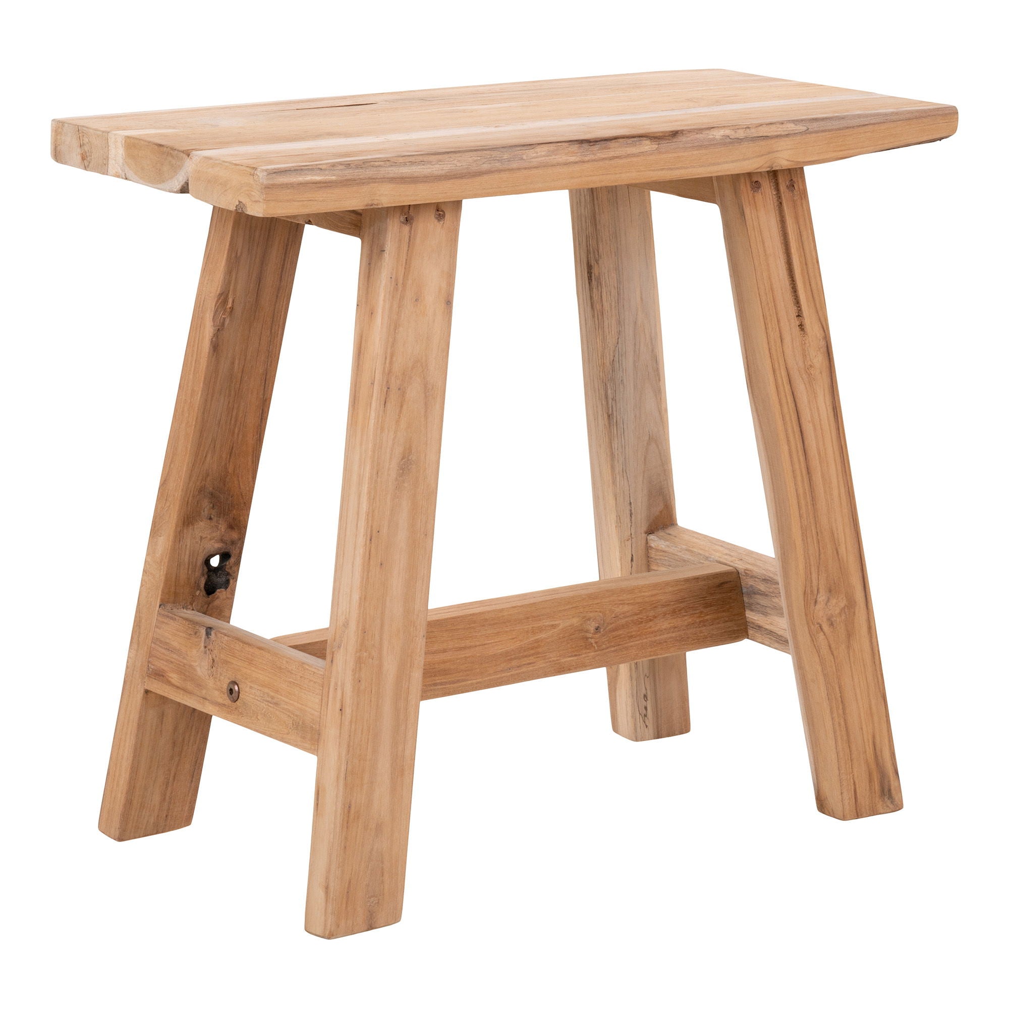 Barcelona Bench - Bench, teak, nature, 50x25x45 cm 