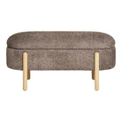 Branca Bench - Bench with storage, brown/natural 97x40x48 cm, HN1237