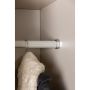 Nice Wardrobe - Beige / Melamine Iron Tube