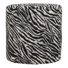 Kimberley Pouf - Black / White