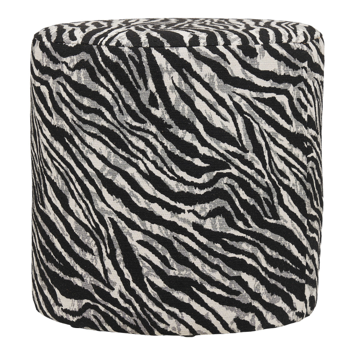 Kimberley Pouf - Black / White