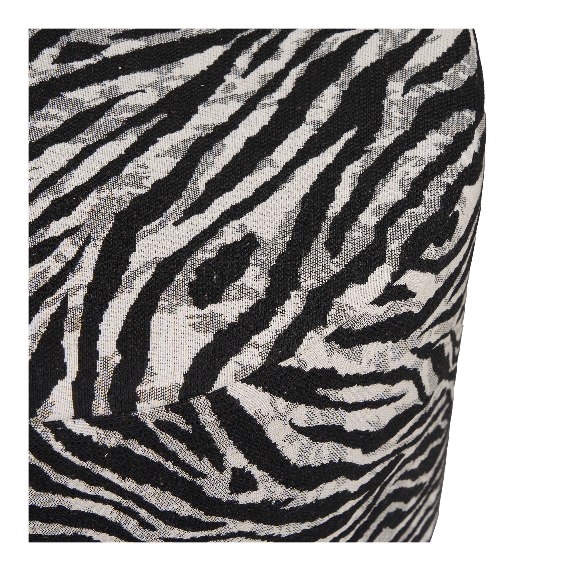 Kimberley Pouf - Black / White