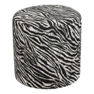 Kimberley Pouf - Black / White