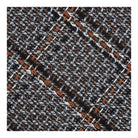 Falkirk Pouf - Black / White / Brown