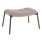 Glasgow Footrest - Footrest, stone, black legs HN1231