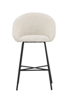Velvet Bar Chair – White