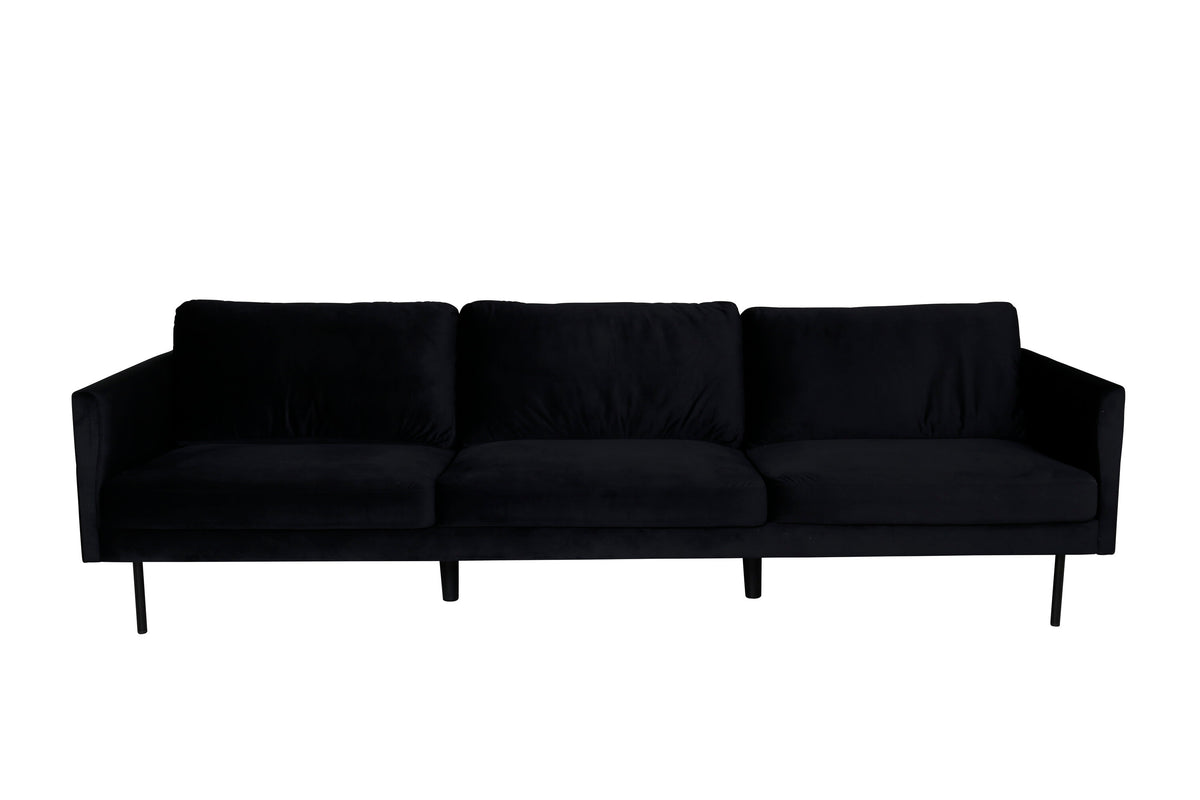 Zoom 3-Seat Sofa – Black