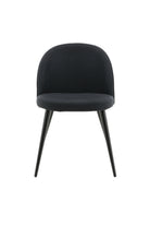 Velvet Dining Chair – Black