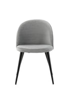 Velvet Dining Chair – Grey
