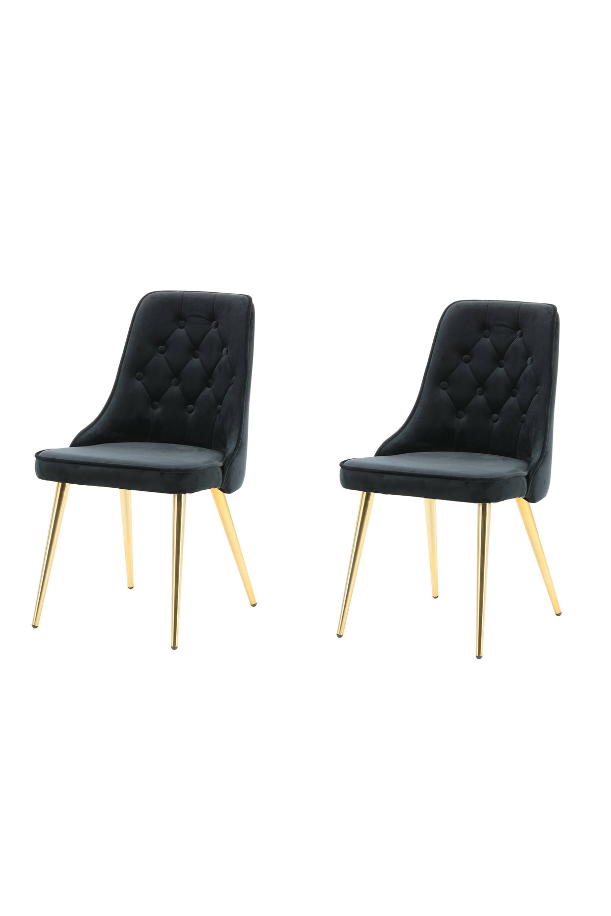 Velvet Deluxe Dining Chair – Black