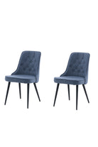 Velvet Deluxe Dining Chair – Blue