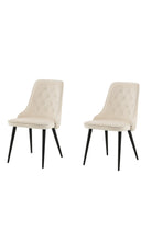 Velvet Deluxe Dining Chair – Beige