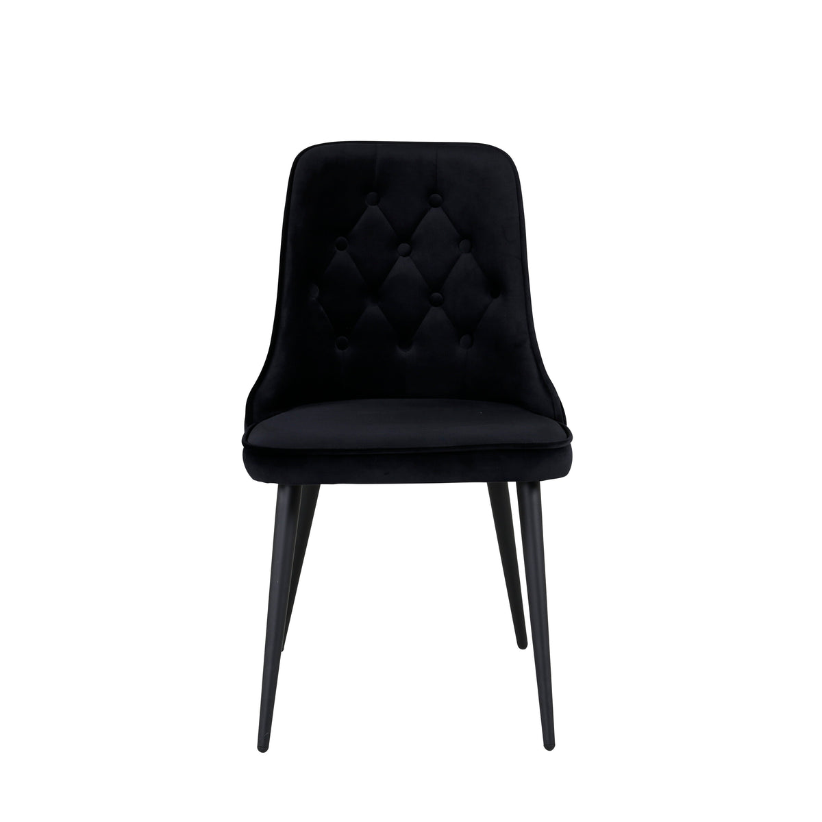 Velvet Deluxe Dining Chair – Black