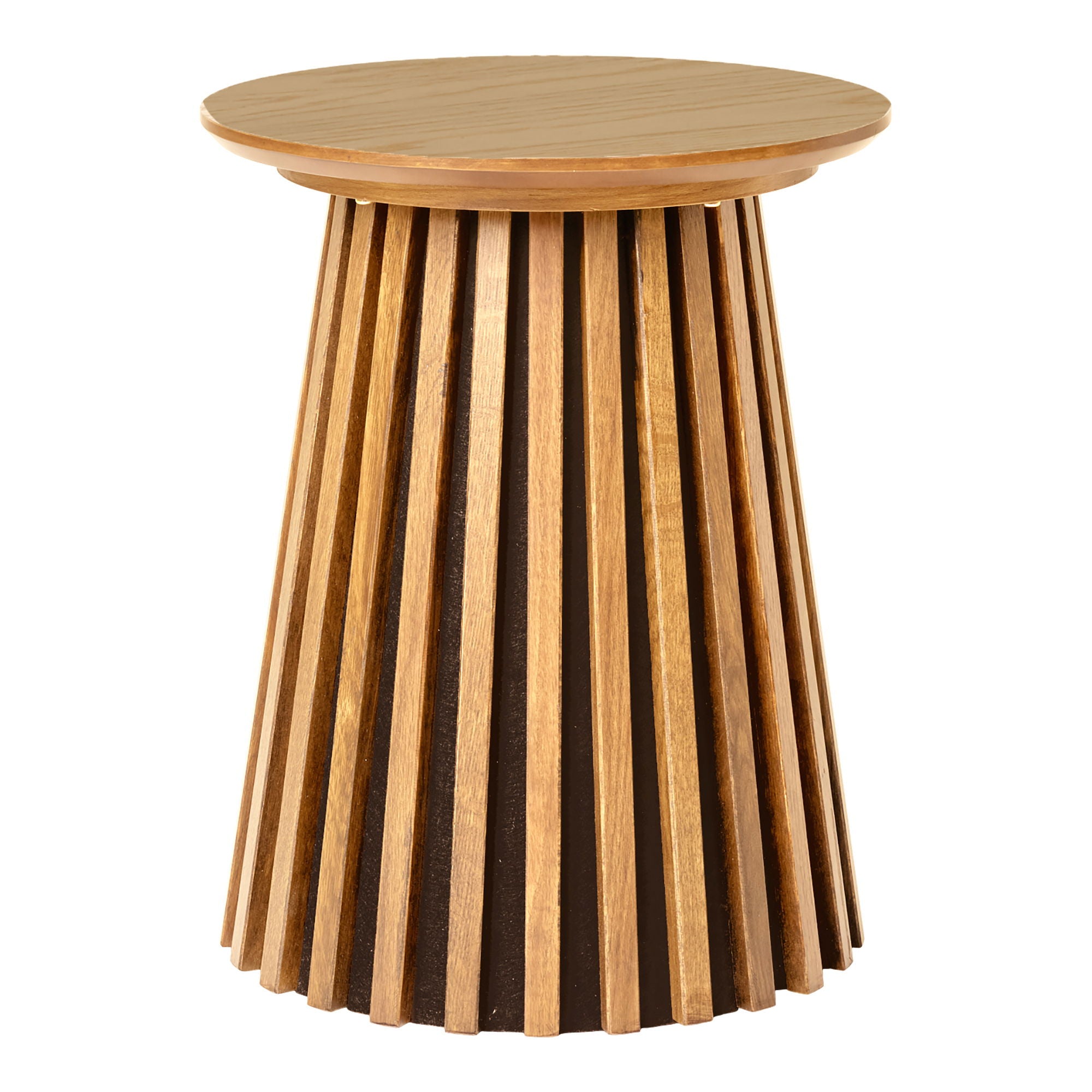 Osaka Side Table - Side table, oak veneer, natural ø40x50 cm