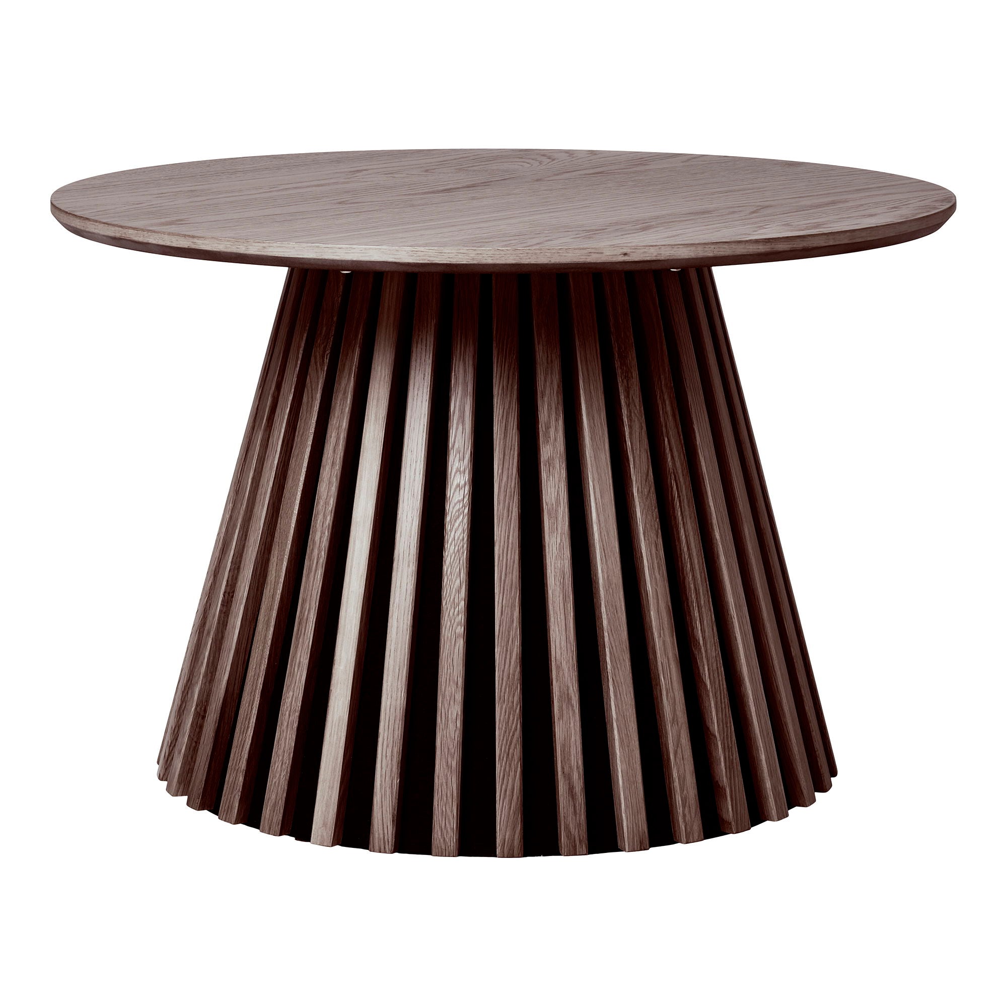 Osaka Coffee Table - Coffee table, oak veneer, smoked ø70x45 cm