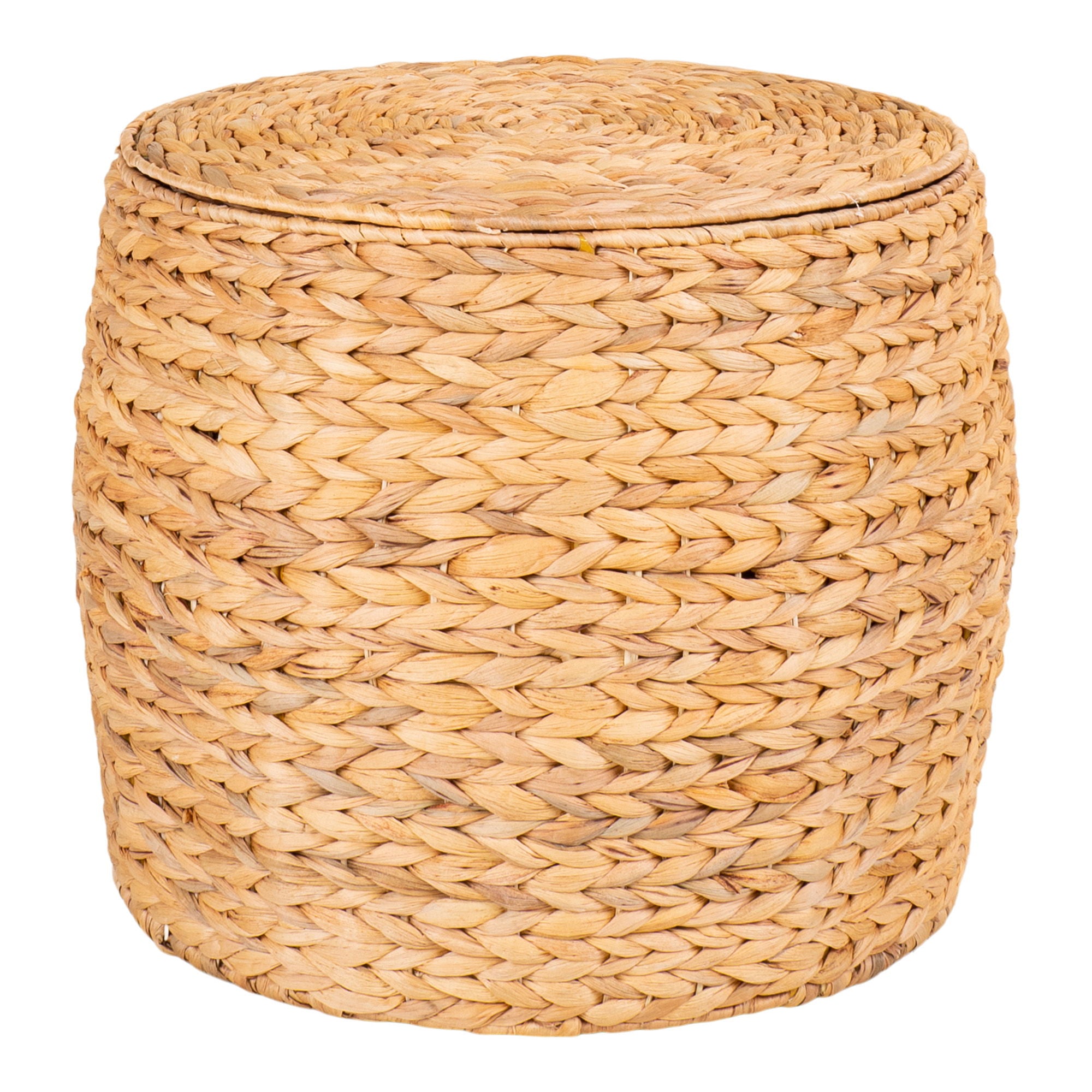 Delia Side Table - Side Table with storage, water hyacinth, nature ø43x34 cm