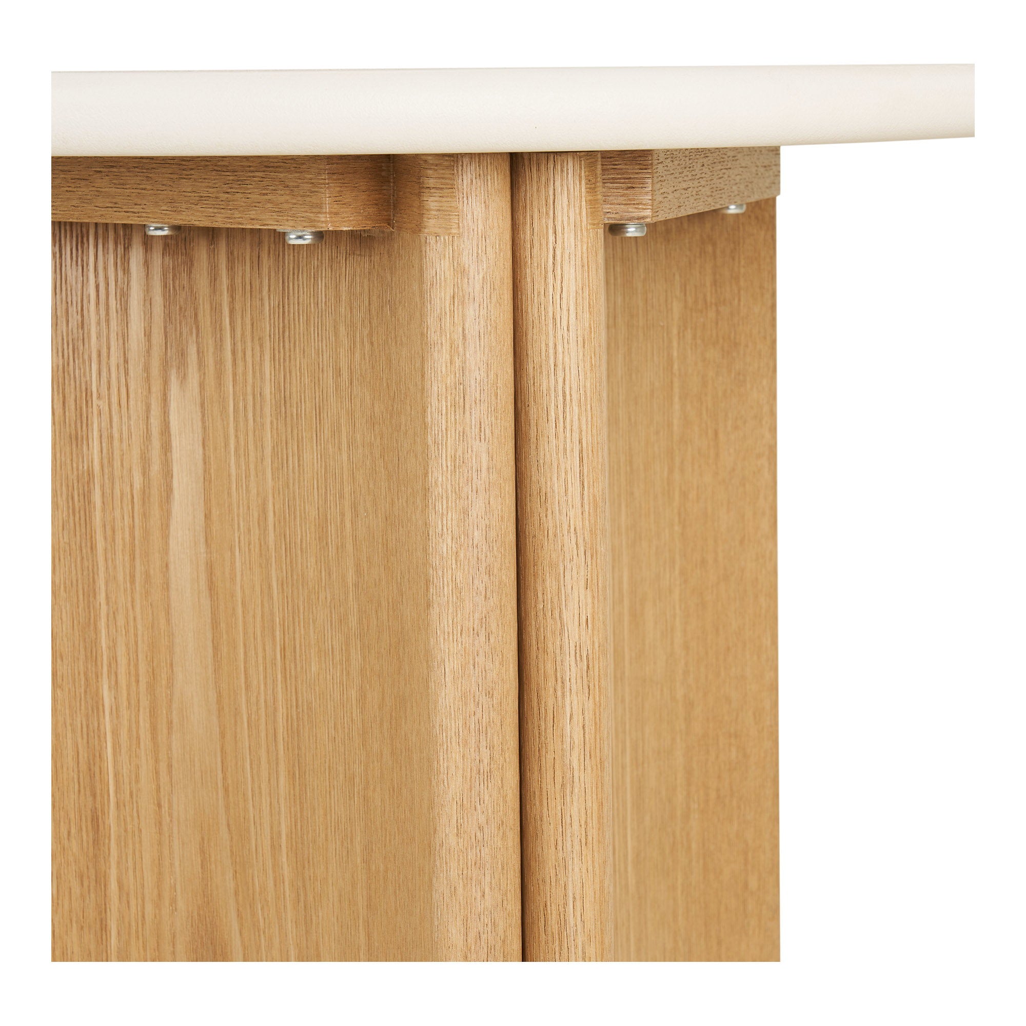 Motril Side Table - White / Nature