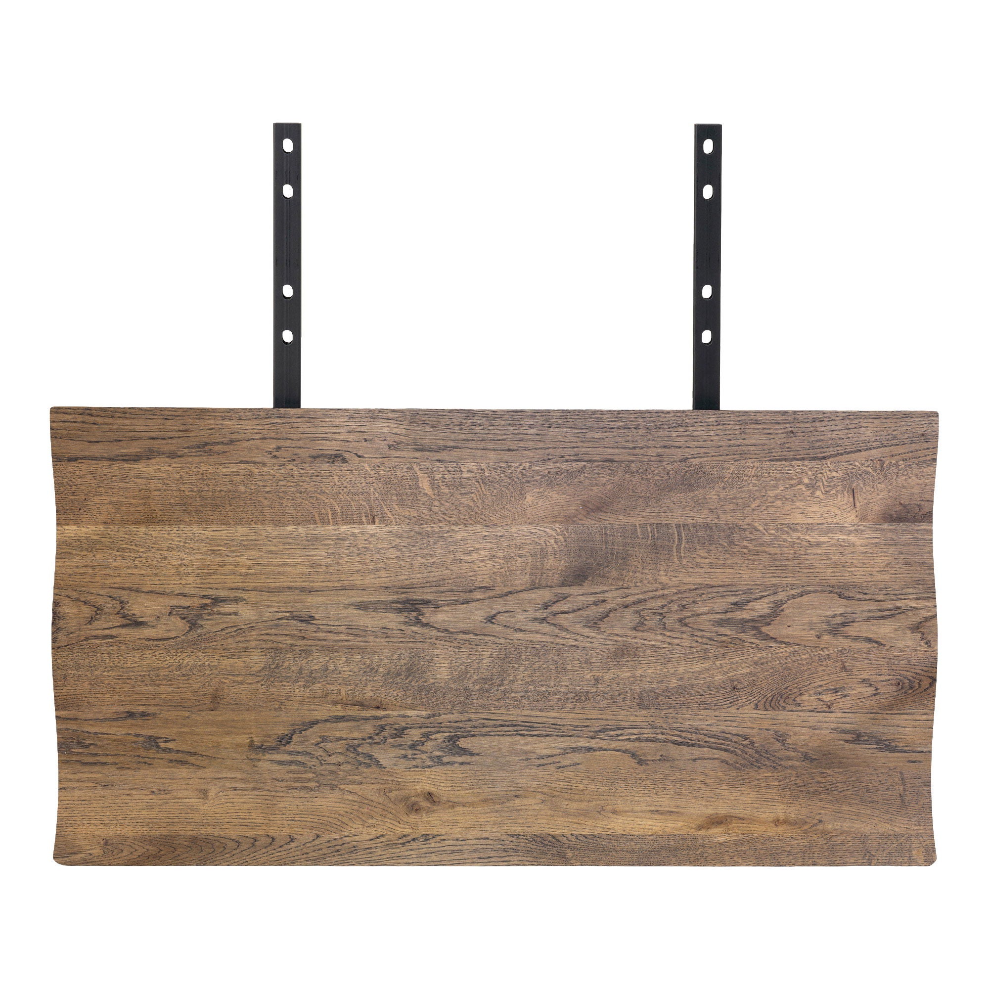 Extension Plates For 3 m Toulon Table - Set of two extension plates, wavy edge, oak, smoked