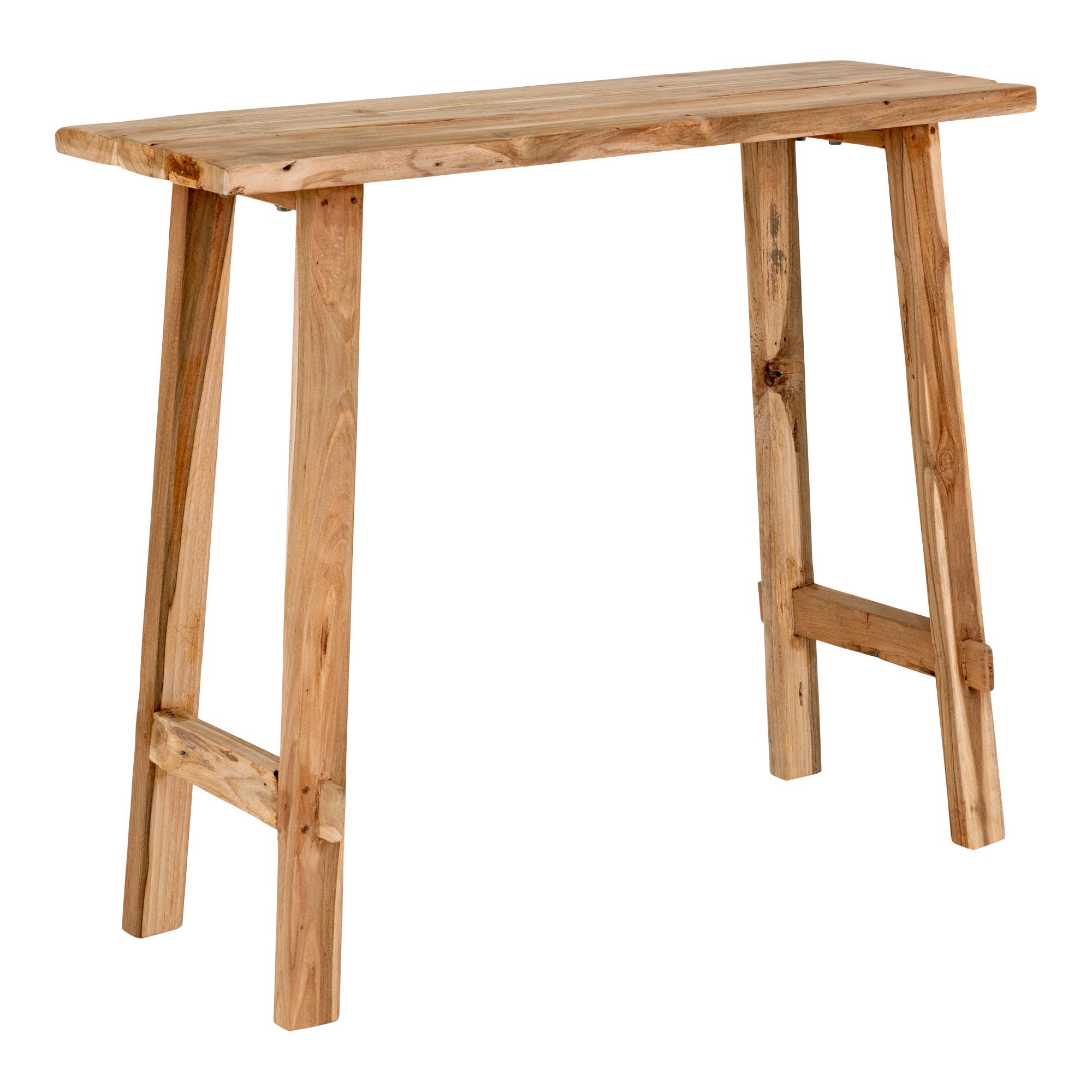 Girona Console Table - Console Table, teak, nature, 90x30x80 cm