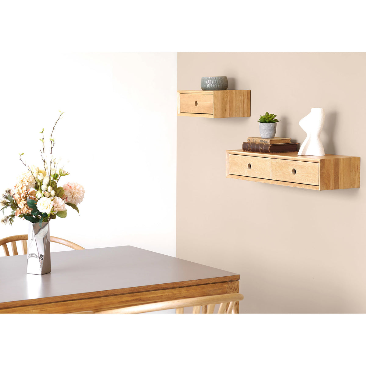 Luzern Wallmounted Chest - Oak