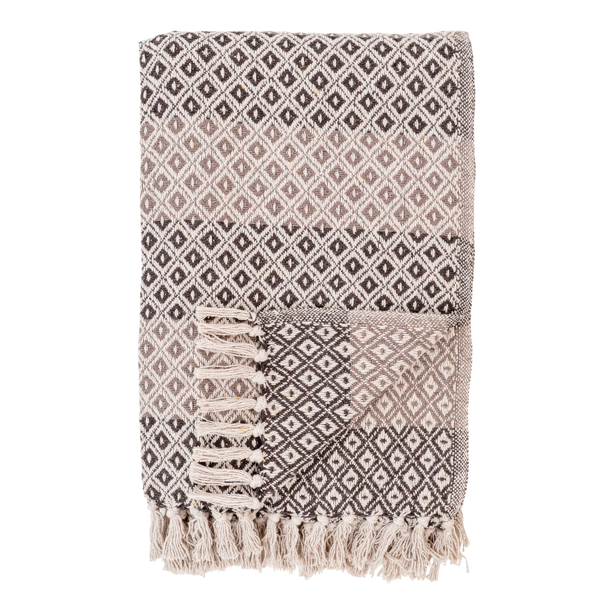 Alanya Plaid - Plaid, brown/beige/white 130x180 cm
