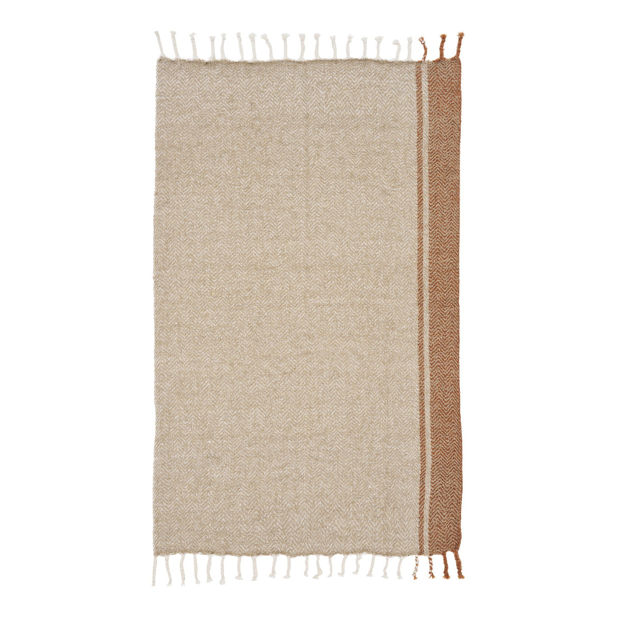Almora Plaid - Beige / Golden Orange