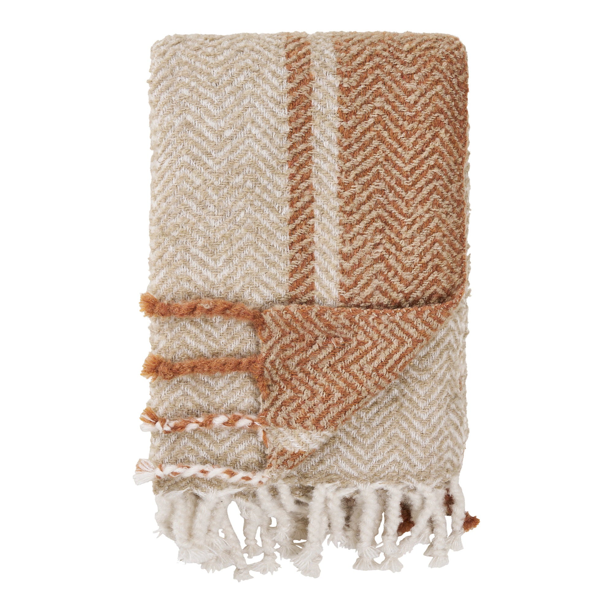 Almora Plaid - Beige / Golden Orange