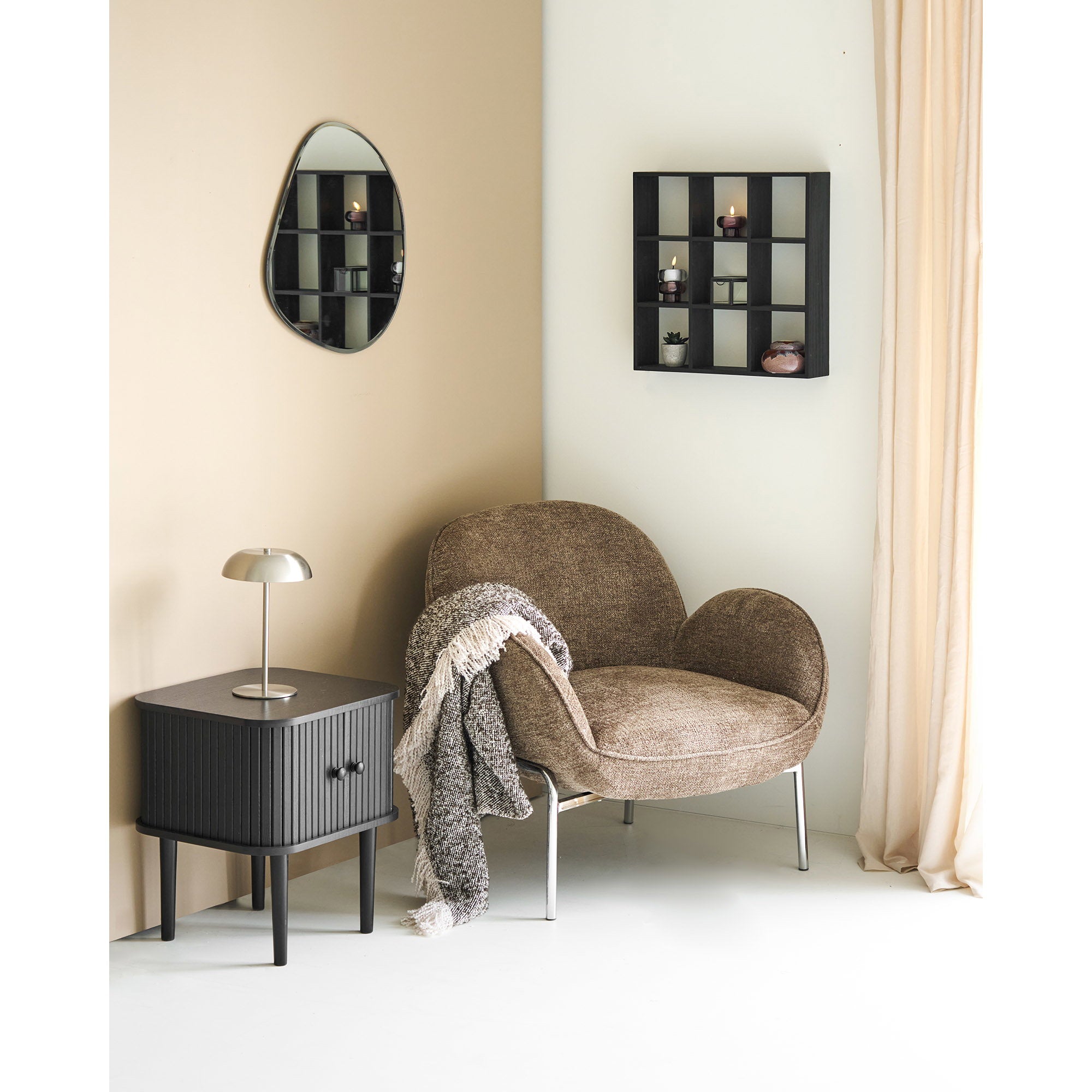 Sira Plaid - Beige / Brown