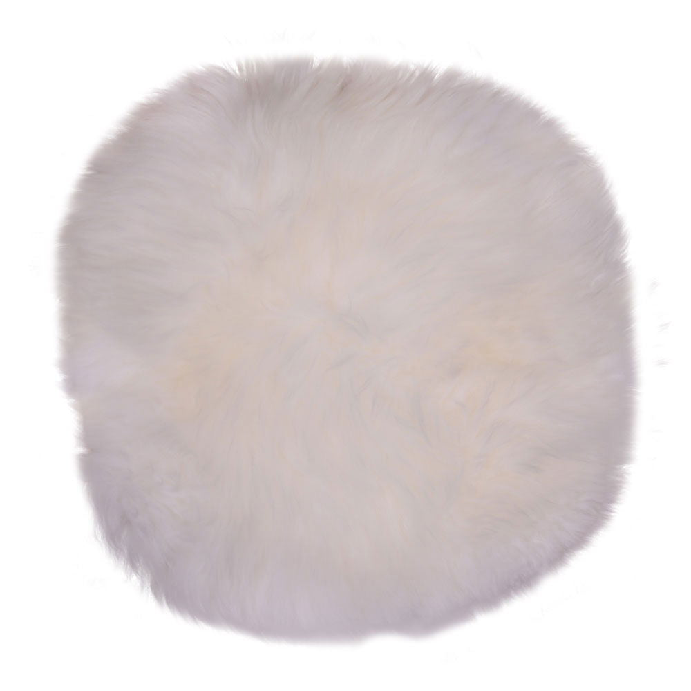 Lambskin seat - Lambskin seat, ivory, ø35 cm 