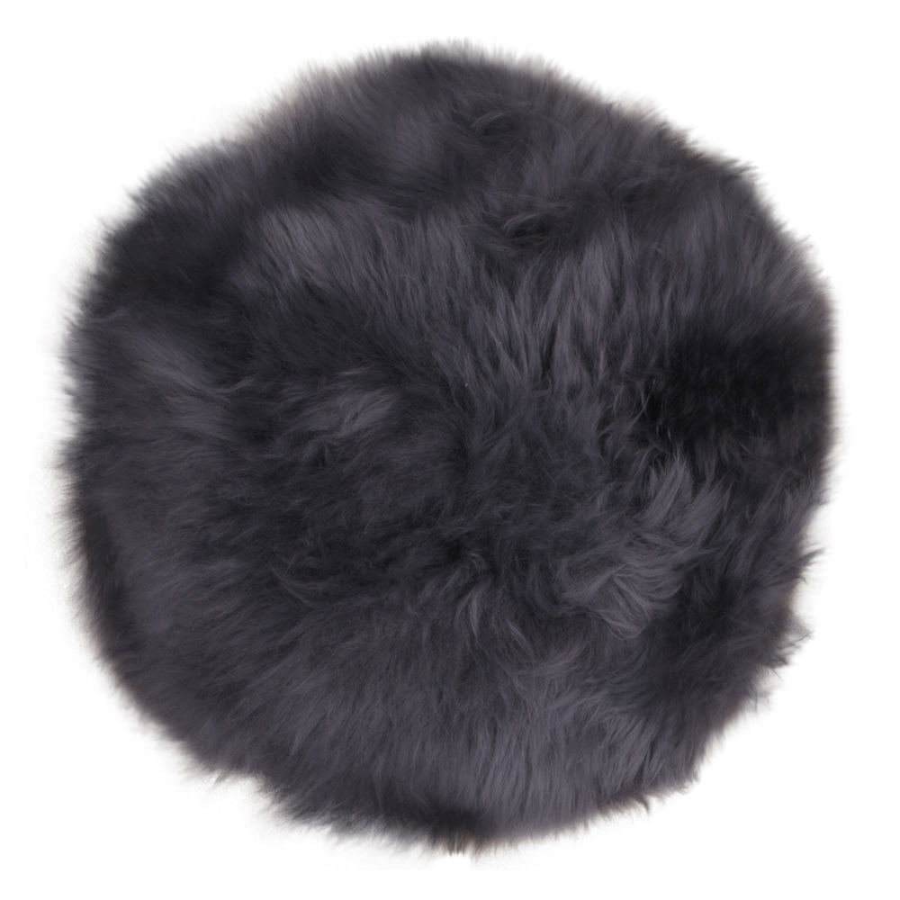 Lambskin seat - Lambskin seat, grey, ø35 cm 