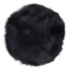 Lambskin seat - Lambskin seat, black, ø35 cm 