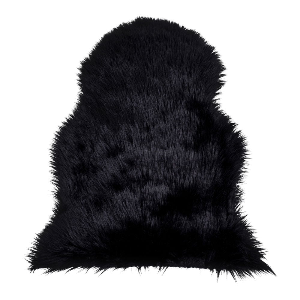 Lambskin Artificial - Lambskin Artificial, black, 50x85 cm