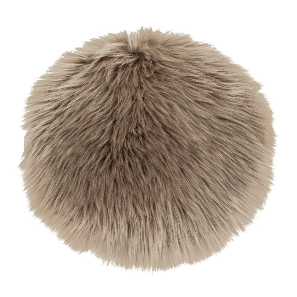 Lambskin Seat Artificial - Lambskin Seat Artificial, mushroom, ø35 cm