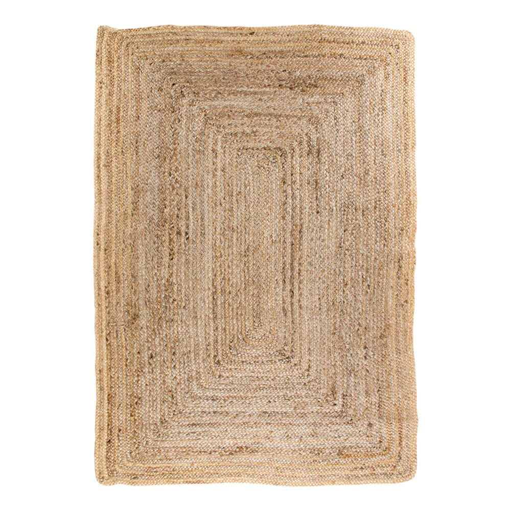 Bombay Rug - Rug, braided jute, nature 180x240 cm
