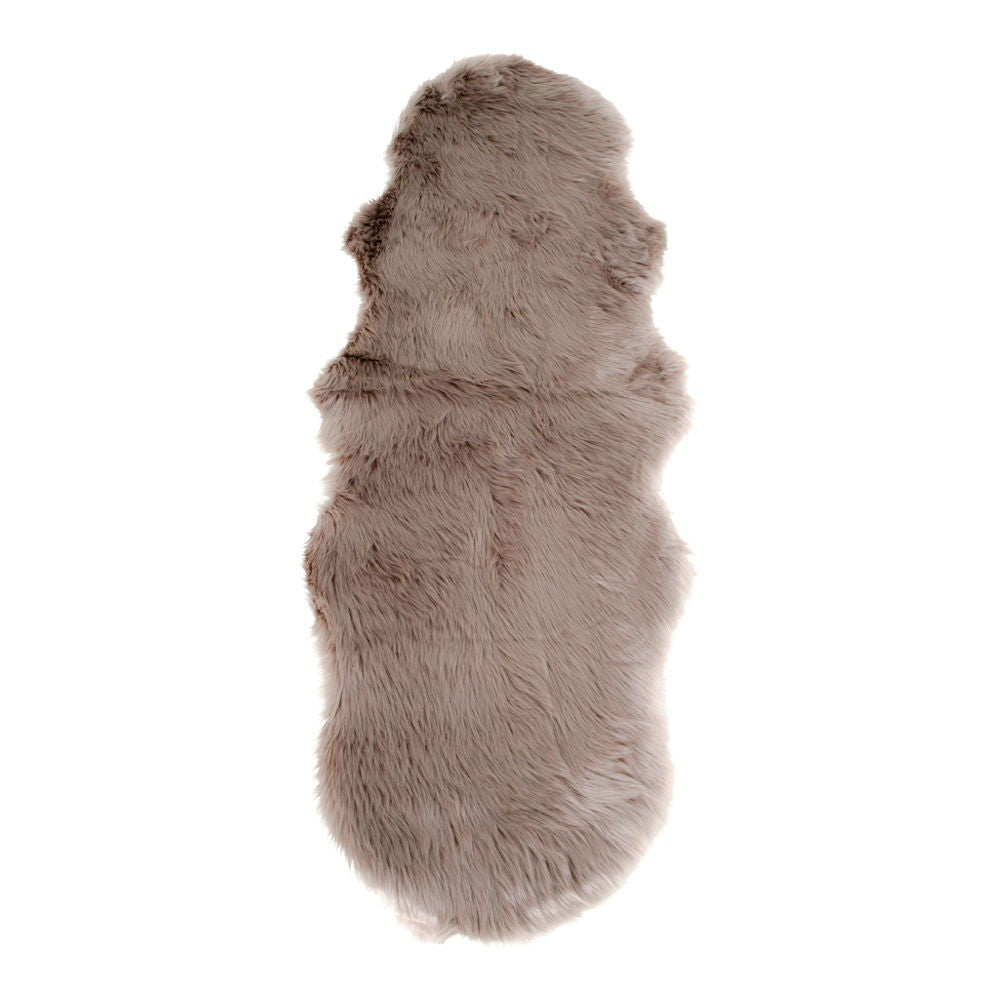 Lambskin Artificial - Lambskin Artificial, mushroom, 60x180 cm