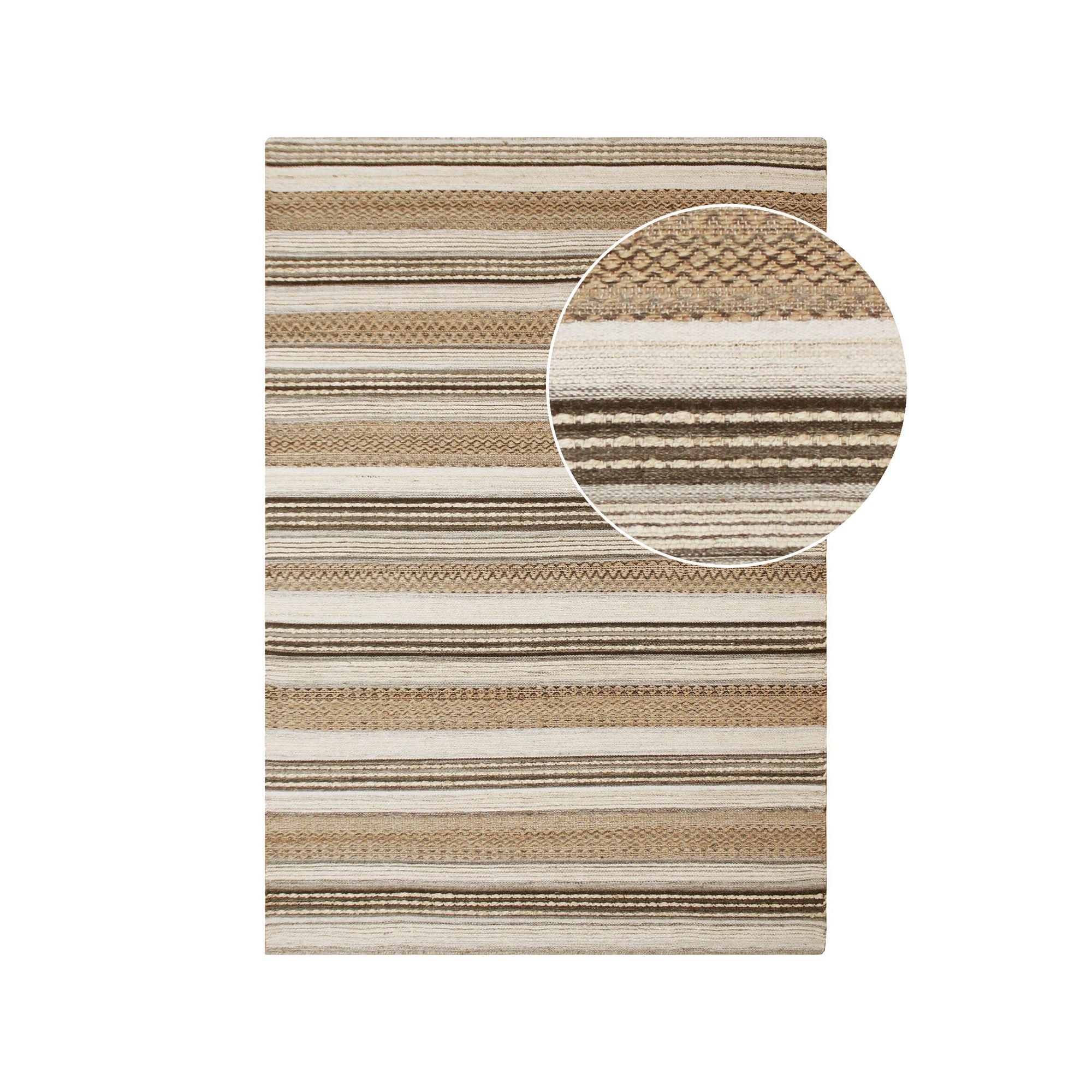 Morena Rug - Rug, hand woven, nature/grey 160x230 cm