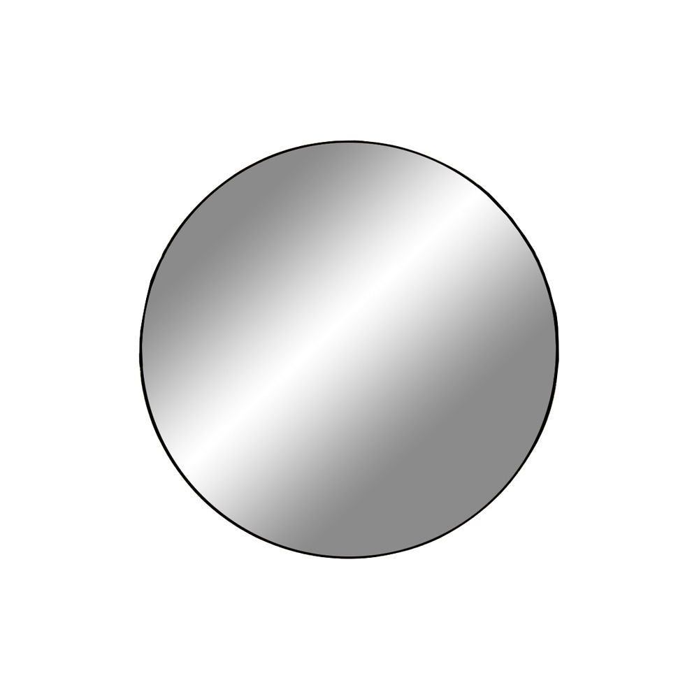 Jersey Mirror - Mirror, steel, black, ø40 cm 