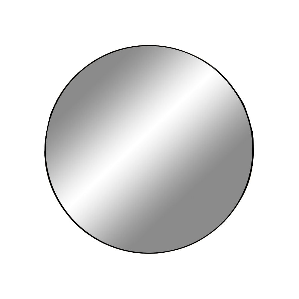Jersey Mirror - Mirror, steel, black, ø60 cm 