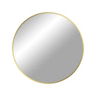 Madrid Mirror - Mirror, aluminium, brass look, ø60 cm