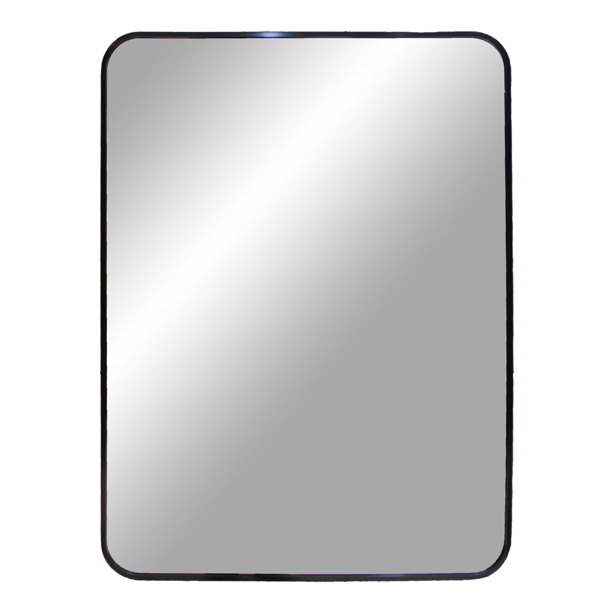 Madrid Mirror - Mirror, aluminium, black, 50x70 cm 