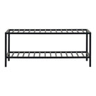 Vita Shoe rack - Shoe Rack, 2 shelves, black steel frame 79x34 cm