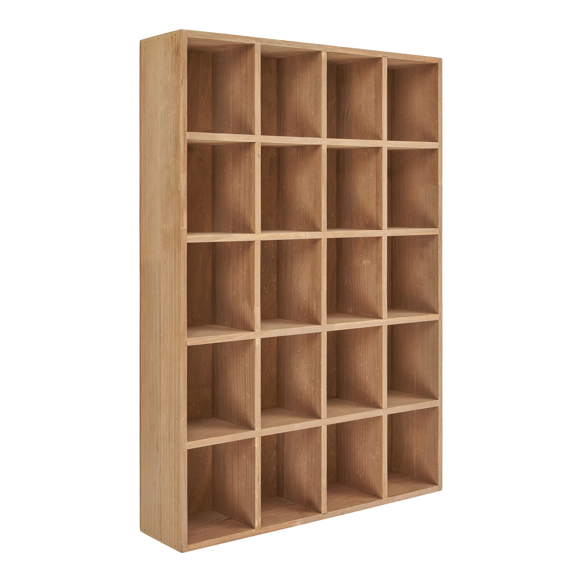 Moss Wall Shelf - Wall shelf, pine wood, natural 44x10x63 cm