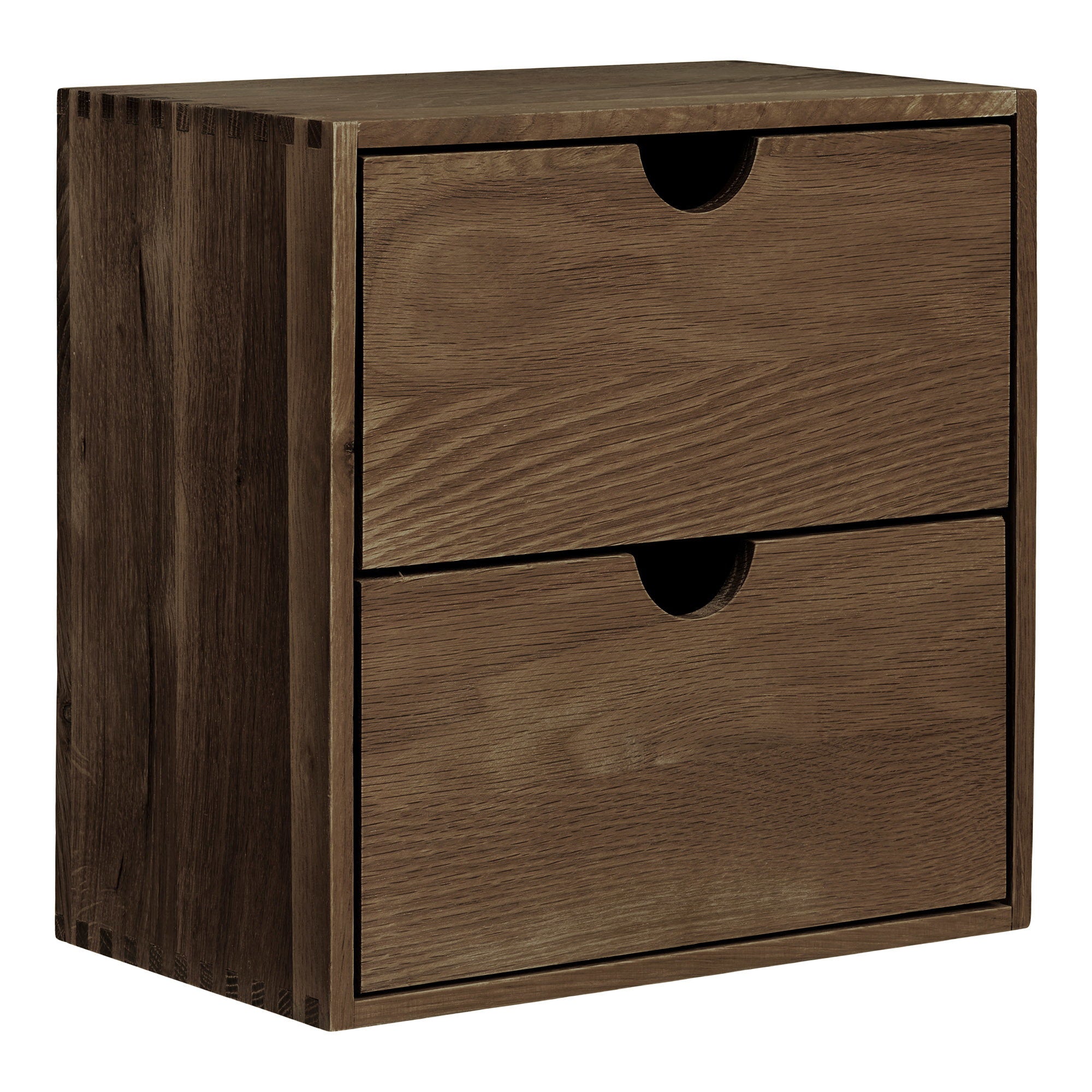 Townsville Wall Shelf with drawers - Dark Brown