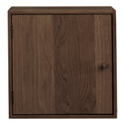 Townsville Wall Shelf with door - Dark Brown